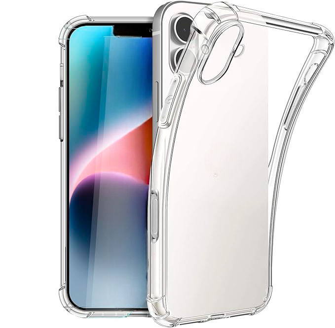 CARCASA FUNDA TRANSPARENTE PARA IPHONE 16 - 1