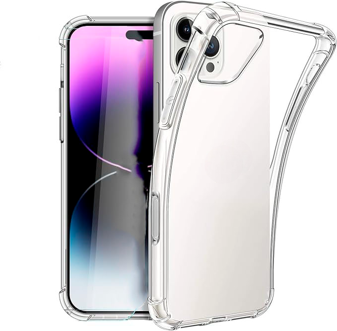 CARCASA FUNDA TRANSPARENTE PARA IPHONE 16 PRO MAX - 1