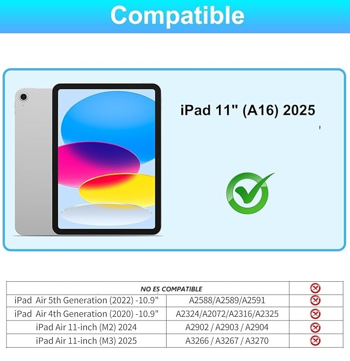 CARCASA FUNDA CON TECLADO PARA IPAD 11VA GENERACION A16 ROSADO - 2