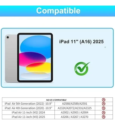 CARCASA FUNDA CON RANURA LAPIZ PARA IPAD 11 GEN A16 ROSA - 2