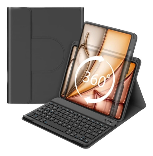 CARCASA DESMONTABLE 360 CON TECLADO PARA IPAD 11 A16 NEGRO - 2