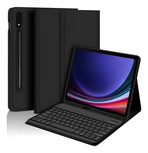 FUNDA CON TECLADO PARA SAMSUNG GALAXY TAB S10 LITE 10.9  NEGRO - 1