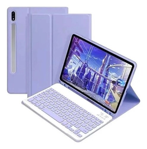 FUNDA CON TECLADO PARA SAMSUNG GALAXY TAB S10 LITE 10.9  LAVANDA - 1