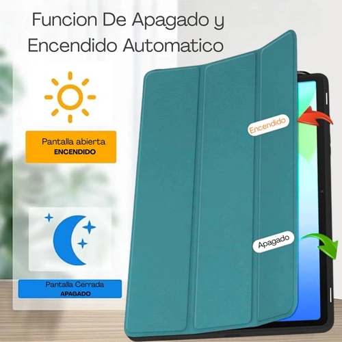 CARCASA FUNDA PARA SAMSUNG GALAXY TAB S10 LITE 10.9  VERDE MENTA - 2