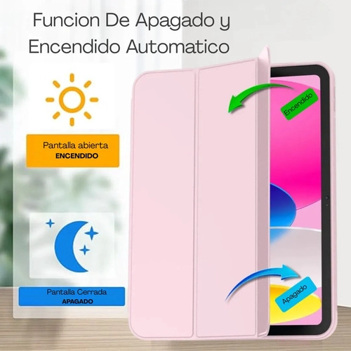 CARCASA FUNDA PARA SAMSUNG GALAXY TAB S10 LITE 10.9  ROSADO / SILICONA - 2