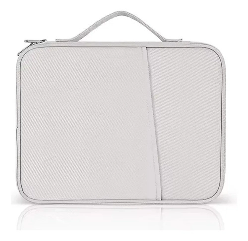 BOLSO FUNDA ESTUCHE PARA IPAD TABLET HASTA 11 PULGADAS CREMA - 1