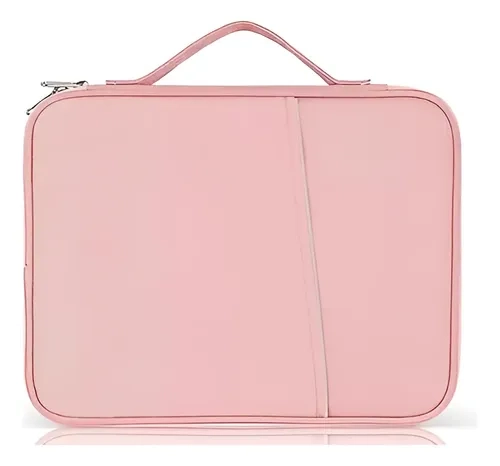 BOLSO FUNDA ESTUCHE PARA MACBOOK NOTEBOOK HASTA 13 PULGADAS ROSA - 1