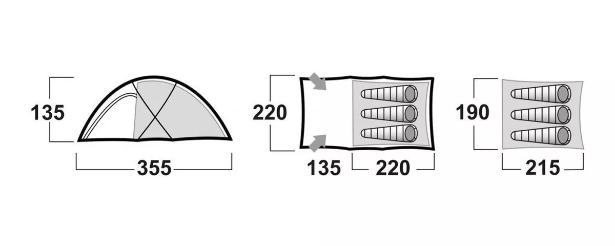 CARPA HUSKY EXTREME PARA 3-4 PERSONAS FELEN - 2