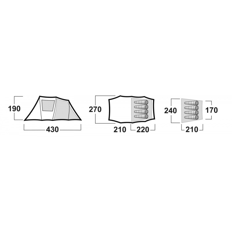 CARPA HUSKY PARA 4 PERSONAS BAUL - 4