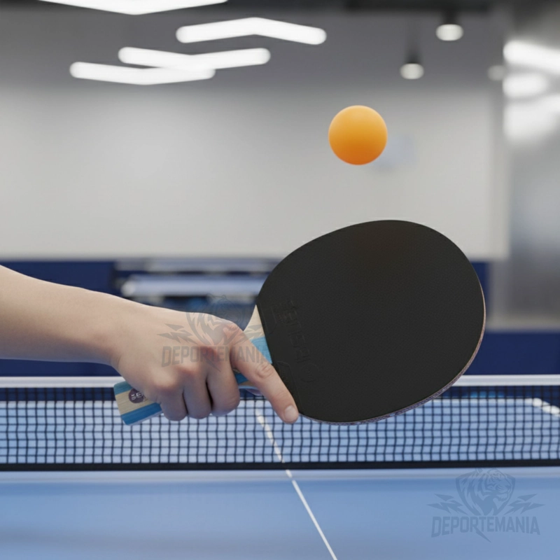 PALETA PING PONG SENSEI MADERA 3 STAR NEGRA Y ROJA - 3