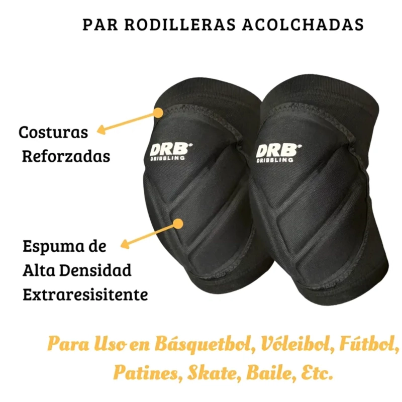 RODILLERAS VOLEIBOL NEOPRENO HIGH DENSITY DRB PAR - 2