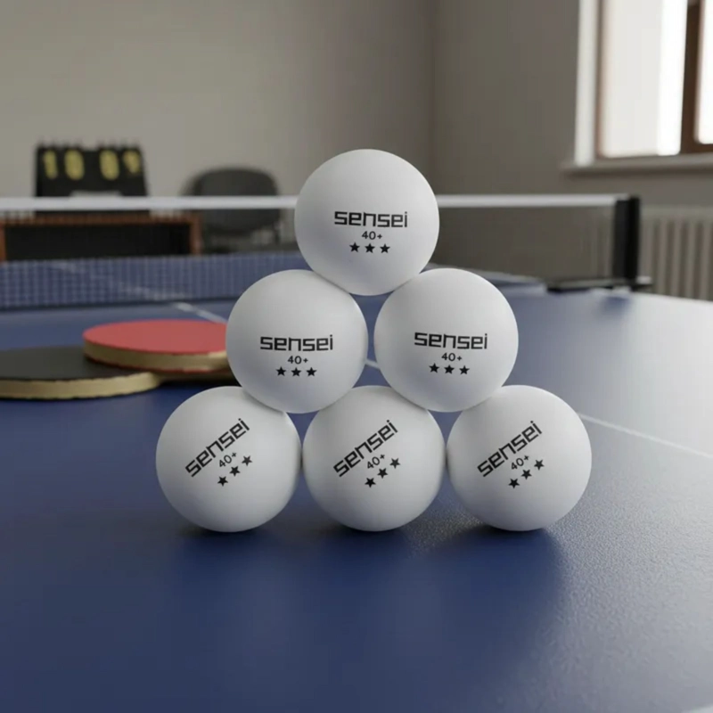 PELOTAS PING PONG SENSEI 3 ESTRELLAS ABS 40MM PACK 6 - 5