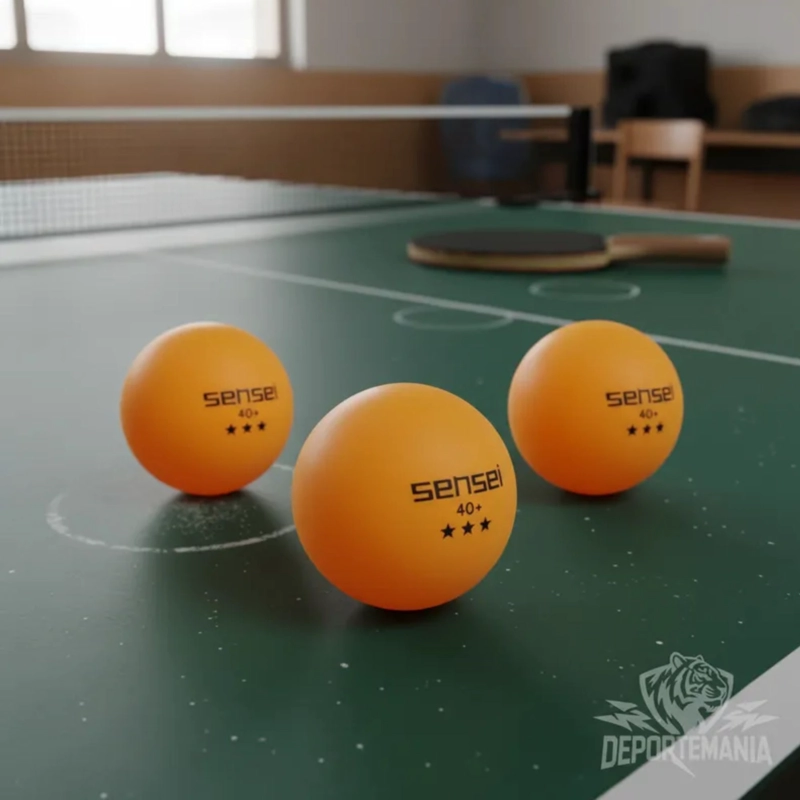 PELOTAS PING PONG SENSEI 3 ESTRELLAS ABS 40MM PACK 6 - 5