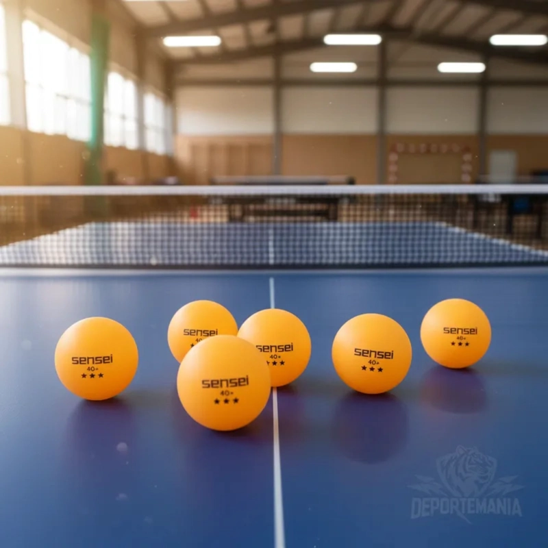 PELOTAS PING PONG SENSEI 3 ESTRELLAS ABS 40MM PACK 6 - 7