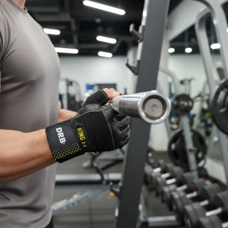 GUANTES FITNESS DRB CUERO 0.15 KG KING ENTRENAMIENTO Y PESAS - 7