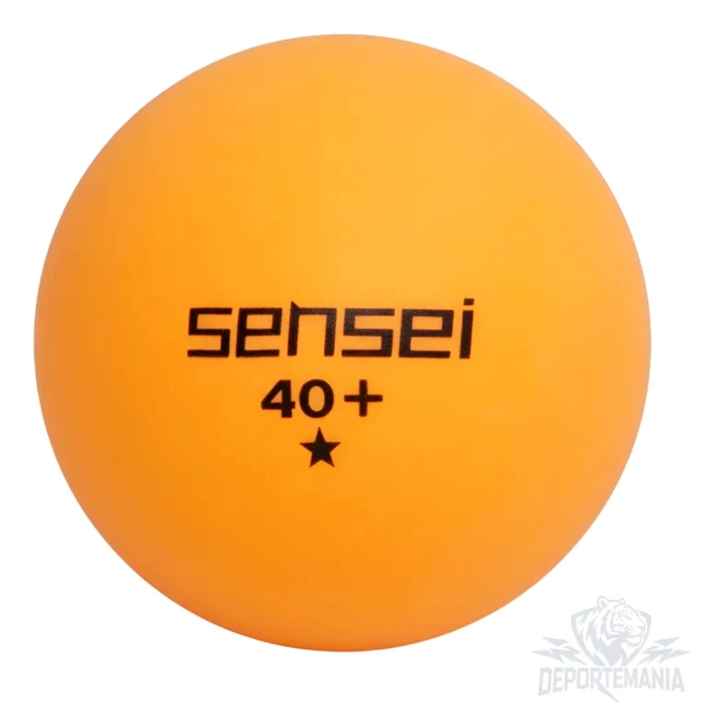 PELOTAS PING PONG SENSEI 1 ESTRELLA NARANJA PACK 6 - 4