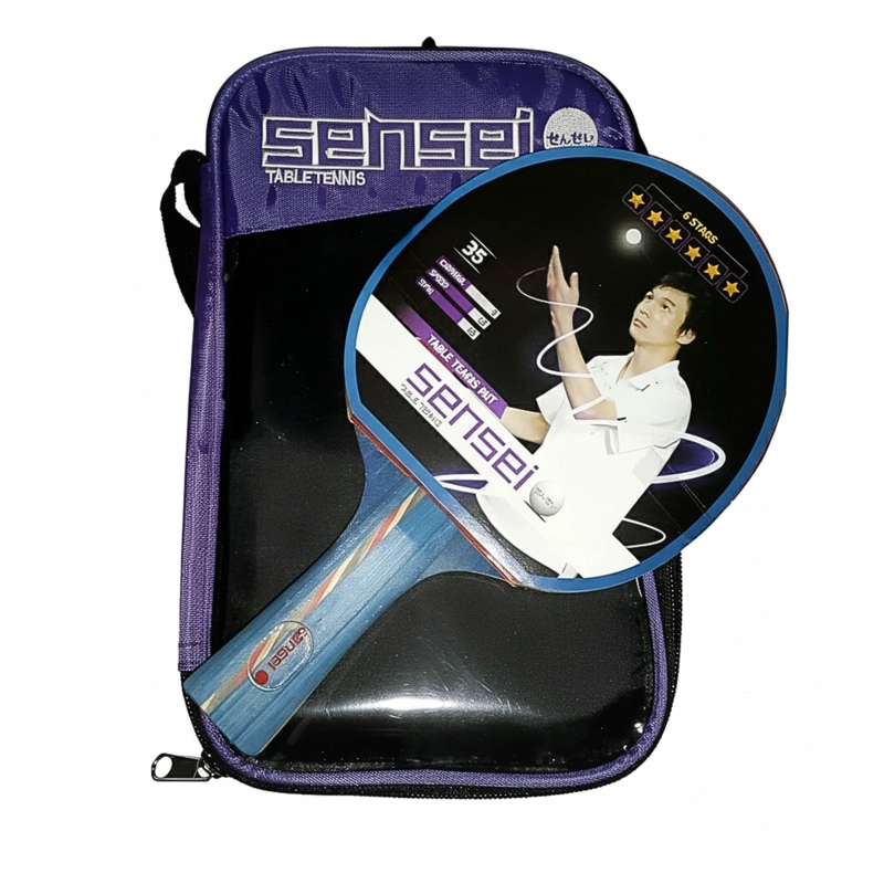 PALETA PING PONG SENSEI MADERA 6 STAR - 2