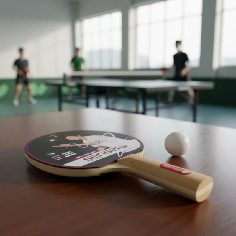 SET PING PONG SENSEI MADERA 2 PALETAS + 3 PELOTAS 1* - 8