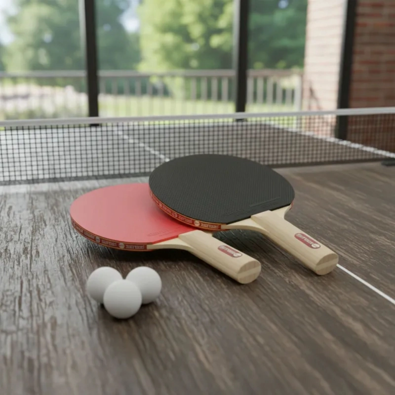 SET PING PONG SENSEI MADERA 2 PALETAS + 3 PELOTAS 1* - 9