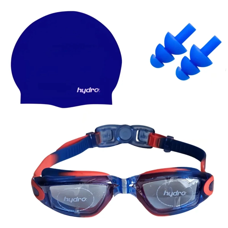 SET NATACION JUNIOR HYDRO NIÑO NIÑA ANTIPARRAS GORRA - 1
