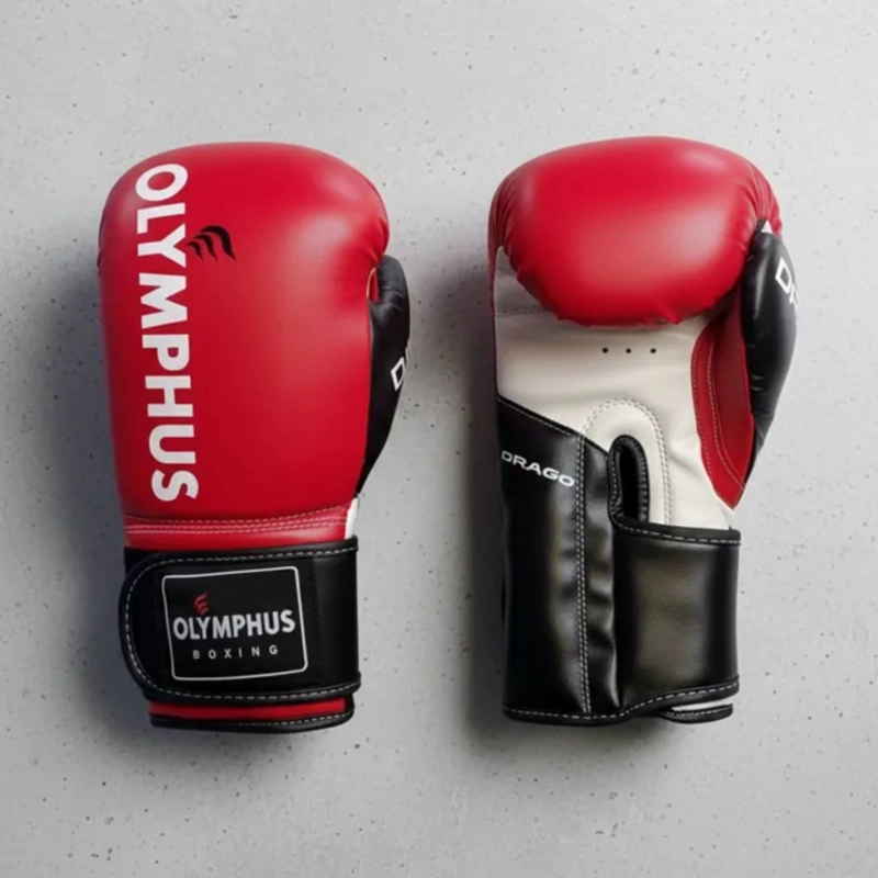 GUANTE BOXEO CUERO / POLIURETANO OLYMPHUS KICKBOXING DRAGO - 6