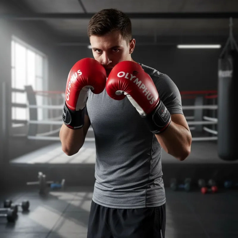 GUANTE BOXEO CUERO / POLIURETANO OLYMPHUS KICKBOXING DRAGO - 9