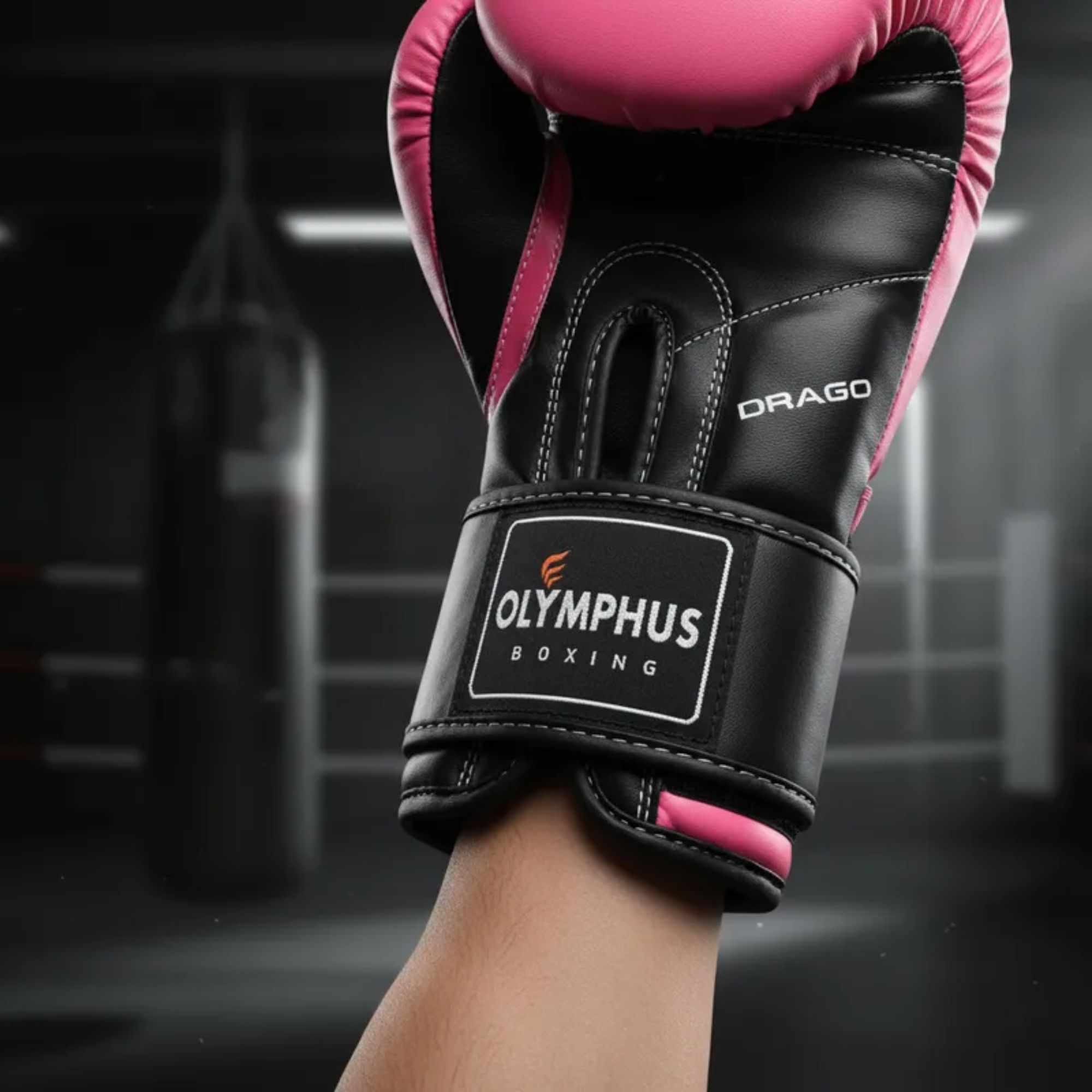 GUANTE BOXEO CUERO / POLIURETANO OLYMPHUS KICKBOXING DRAGO - 5