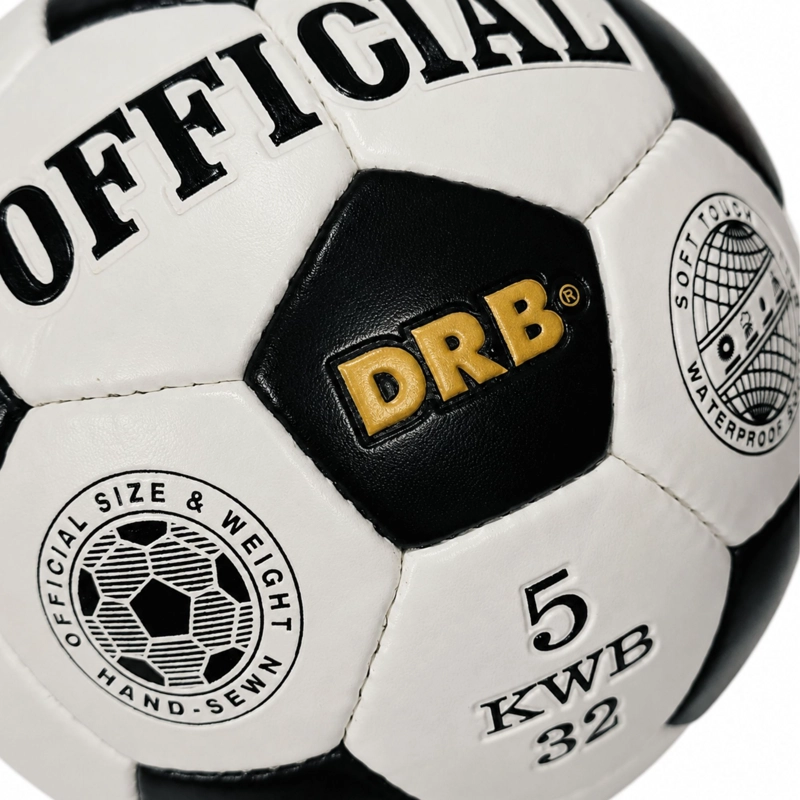 PELOTA FUTBOL N°5 DRB OFFICIAL KWB 32 COSTURA A MANO - 5
