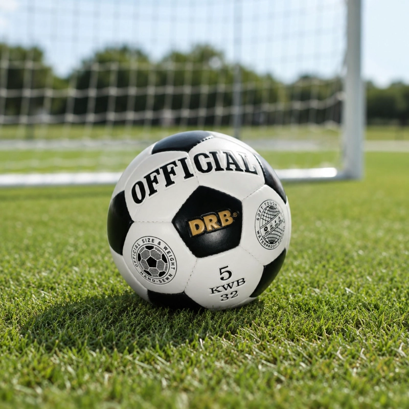 PELOTA FUTBOL N°5 DRB OFFICIAL KWB 32 COSTURA A MANO - 6
