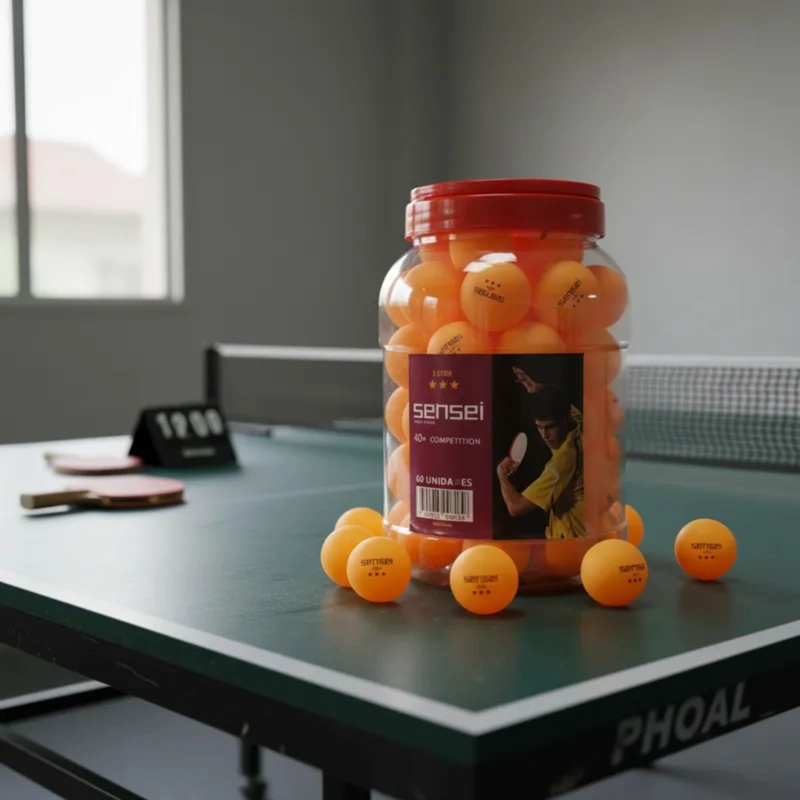 PELOTAS PING PONG SENSEI ® 3 ESTRELLAS FRASCO 60 UNID. - 5