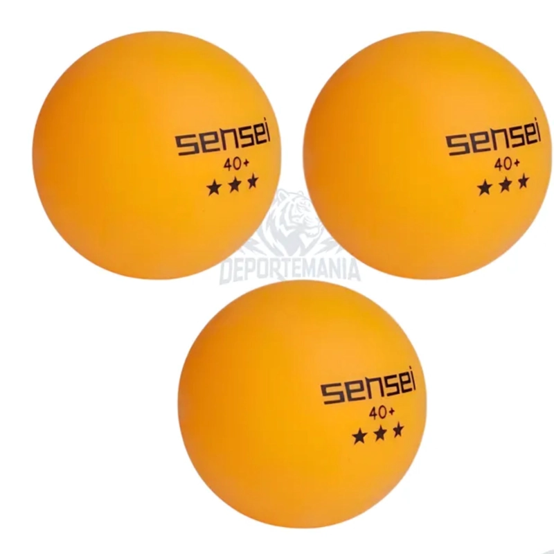 PELOTAS PING PONG SENSEI ® 3 ESTRELLAS FRASCO 60 UNID. - 6