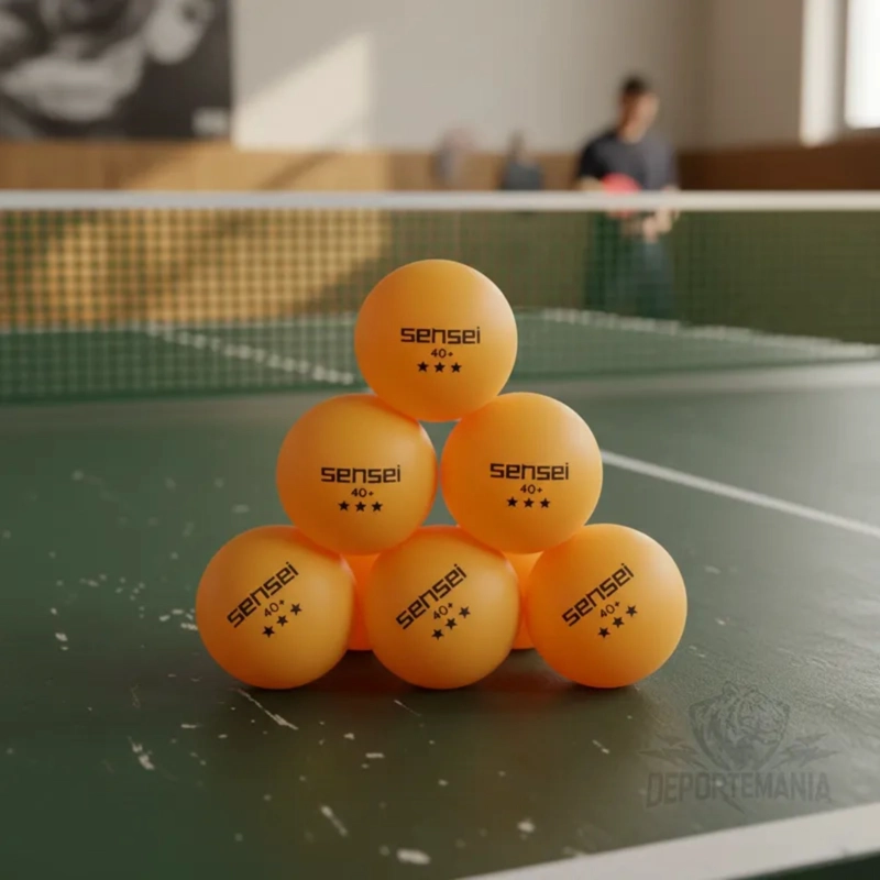 PELOTAS PING PONG SENSEI ® 3 ESTRELLAS FRASCO 60 UNID. - 7