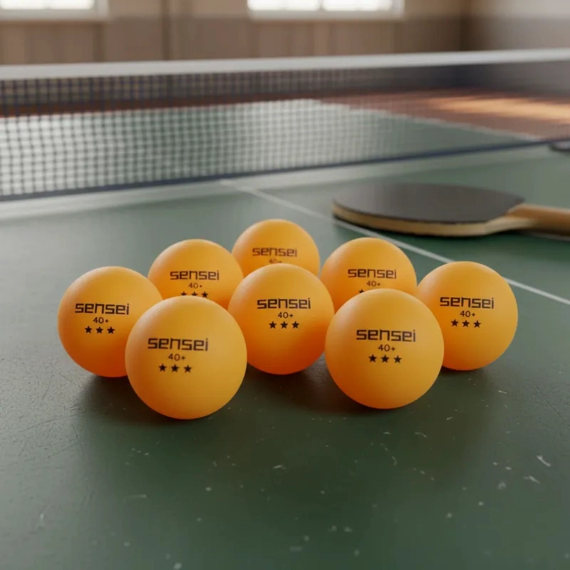 PELOTAS PING PONG SENSEI ® 3 ESTRELLAS FRASCO 60 UNID. - 8