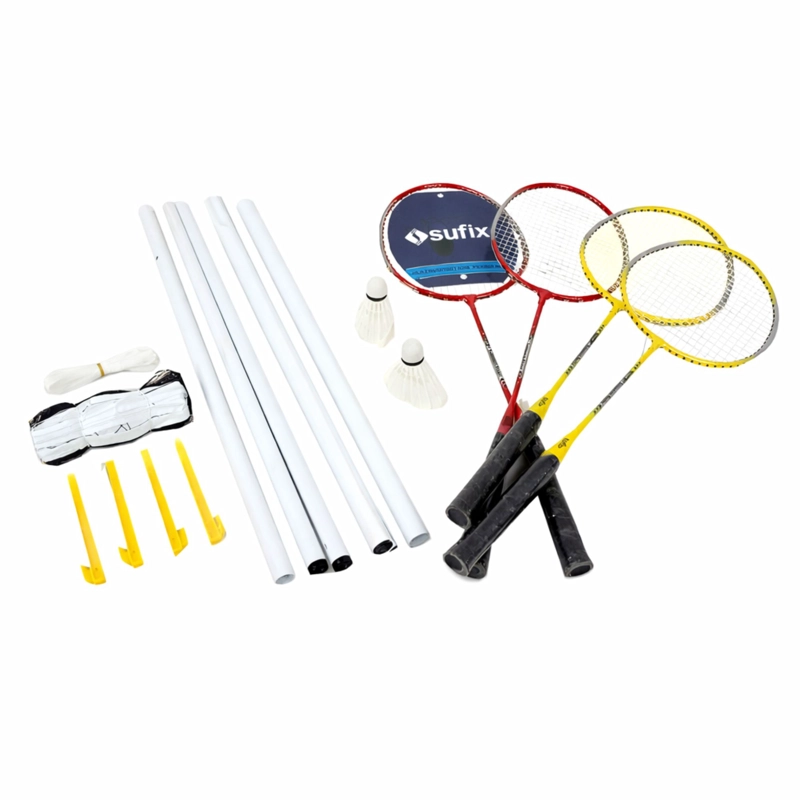 SET COMPLETO BÁDMINTON SUFIX ALUMINIO PARA 4 JUGADORES - 1