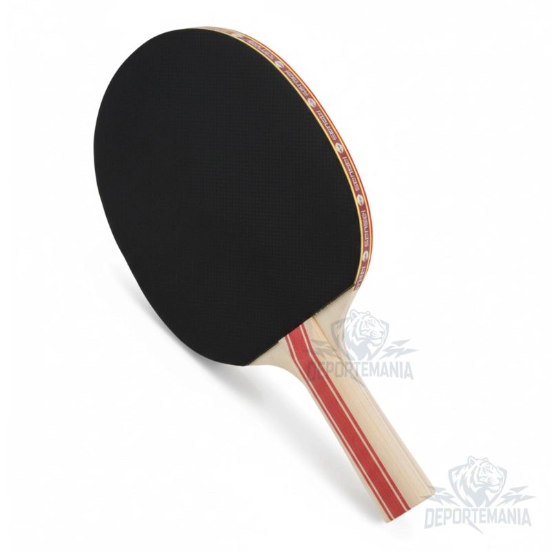 PALETA PING PONG SENSEI MADERA 2 STAR NEGRA Y ROJA - 7