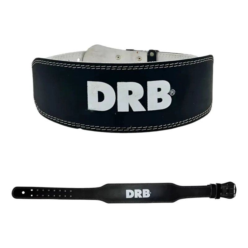 CINTURON LEVANTAMIENTO PESAS CUERO DRB GYM LUMBAR - 2