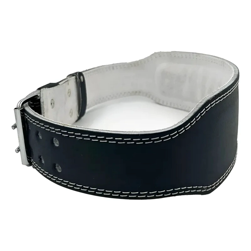 CINTURON LEVANTAMIENTO PESAS CUERO DRB GYM LUMBAR - 4