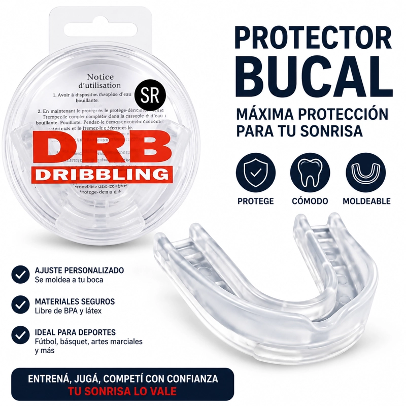 PROTECTOR BUCAL ADULTO DRB MOLDEABLE BOXEO MMA ESTUCHE - 2