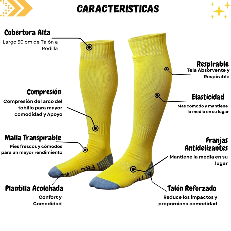 MEDIAS FUTBOL FORCE ADULTO 39-43 TALON REFORZADO - 2