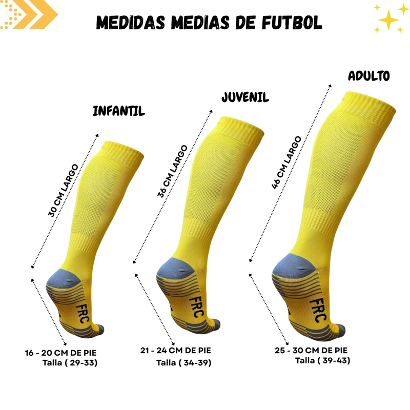 MEDIAS FUTBOL FORCE ADULTO 39-43 TALON REFORZADO - 4