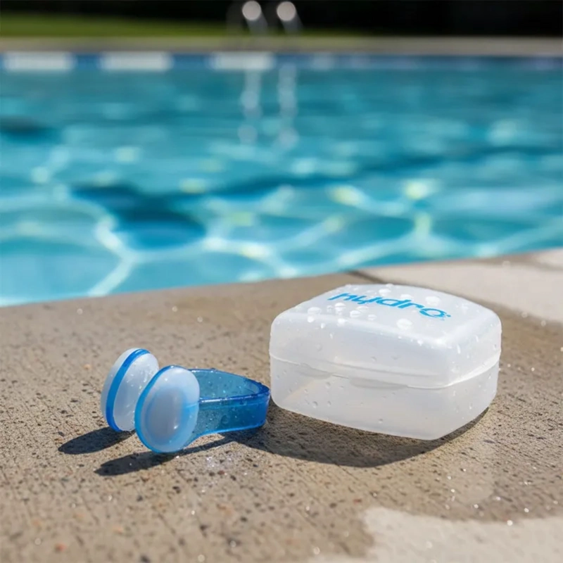 NARICERA NATACION HYDRO CLIP SILICONA + ESTUCHE - 6