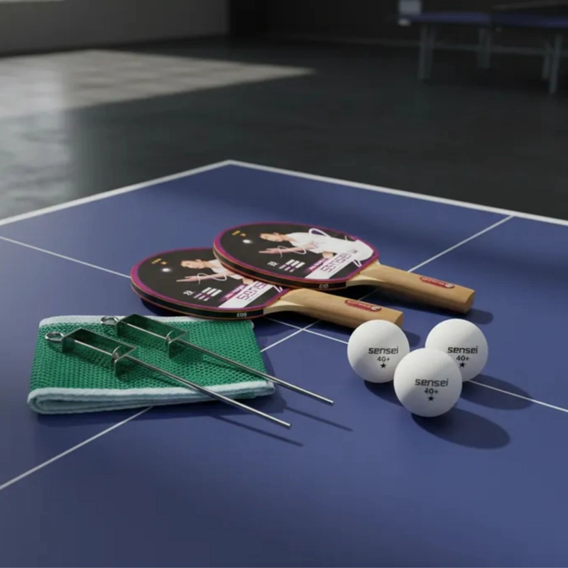 SET PING PONG COMPLETO 2 PALETAS + 3 PELOTAS + RED - 4