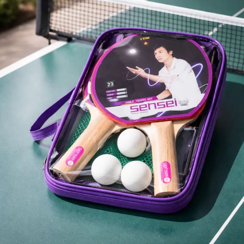 SET PING PONG COMPLETO 2 PALETAS + 3 PELOTAS + RED - 8