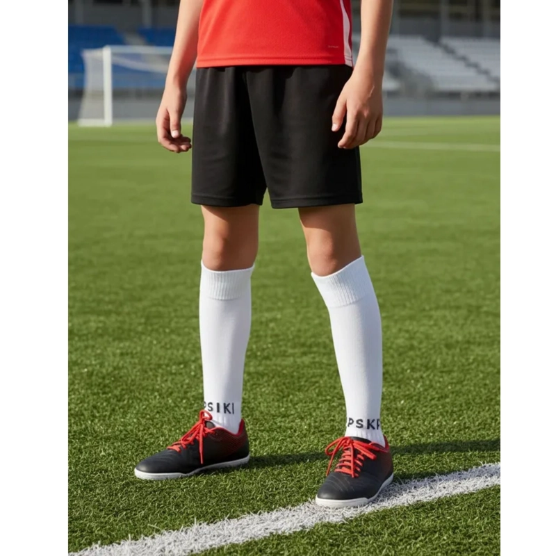 SHORT DE FUTBOL MICROFIBRA UNISEX DRB NEGRO LISO COSTURAS REFORZADAS - 6