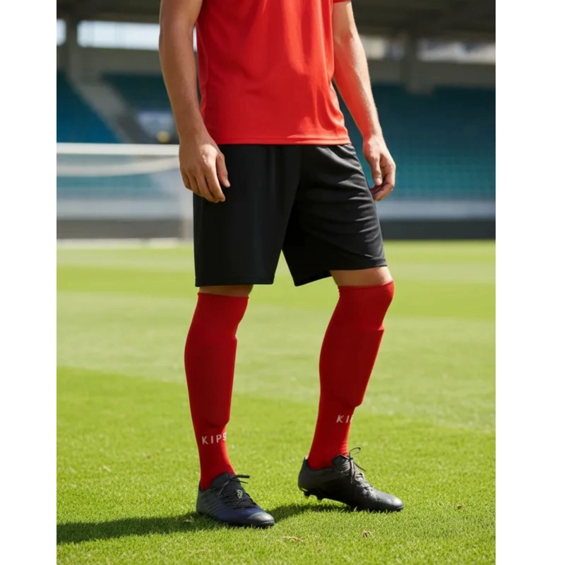 SHORT DE FUTBOL MICROFIBRA UNISEX DRB NEGRO LISO COSTURAS REFORZADAS - 8