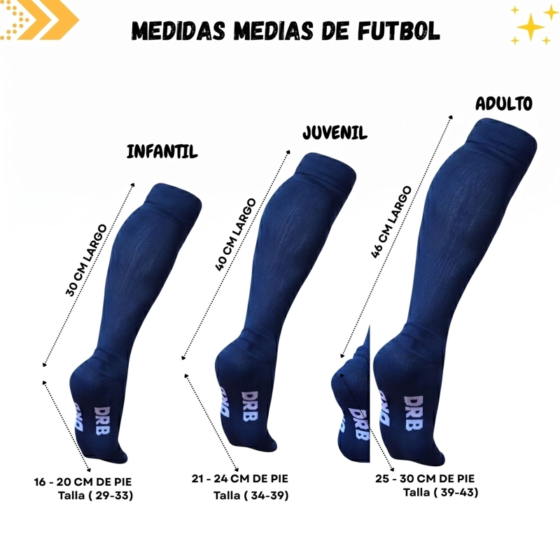 MEDIA DE FUTBOL DRB TALLA ADULTO - 4