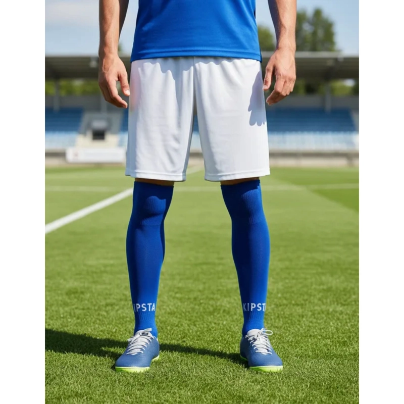 SHORT DE FUTBOL MICROFIBRA RECTO UNISEX DRB BLANCO LISO COSTURAS REFORZADAS - 6