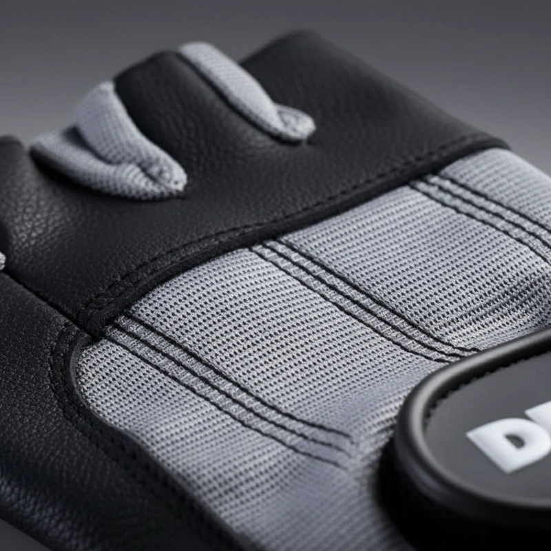 GUANTES FITNESS DRB CUERO 0.12 KG SPANDEX NEGRO PESAS Y GIMNASIO - 5