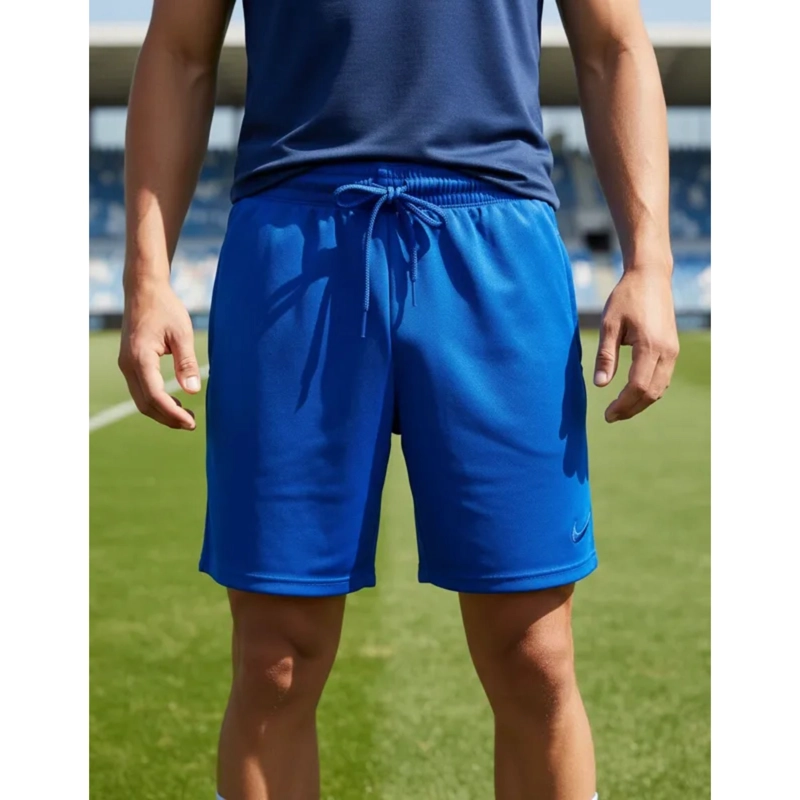 SHORT DE FUTBOL MICROFIBRA UNISEX DRB AZUL LISO - 9