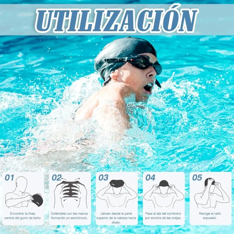 GORRO NATACION LYCRA NIÑO NIÑA HYDRO INFANTIL - 9
